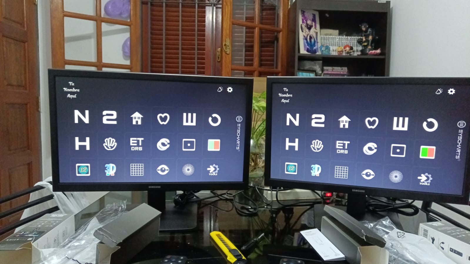 Pantalla optotipos digital